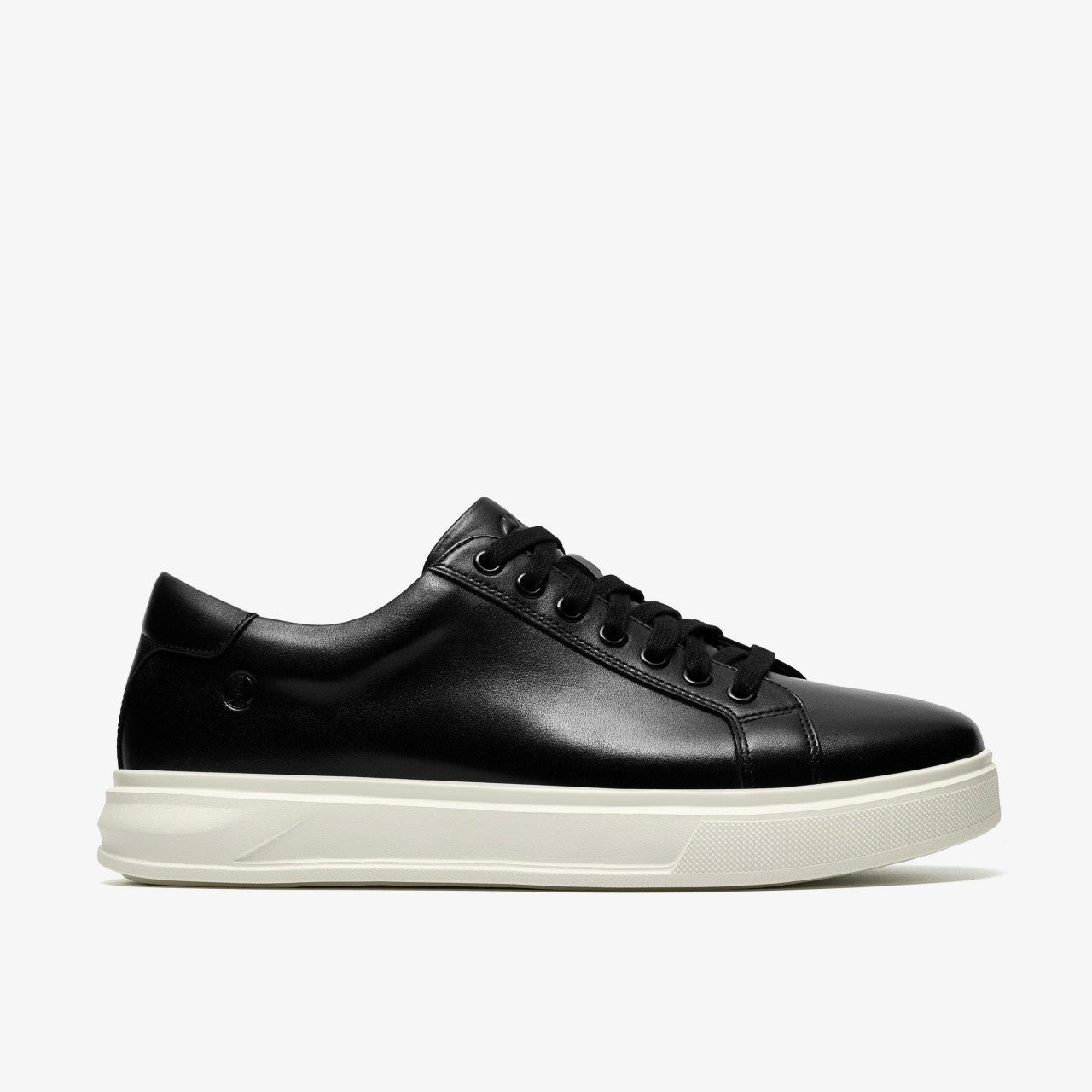 Goswell Tie Black Leather Clarks Men