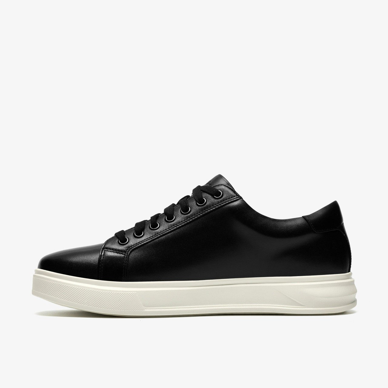 Goswell Tie Black Leather Clarks Men