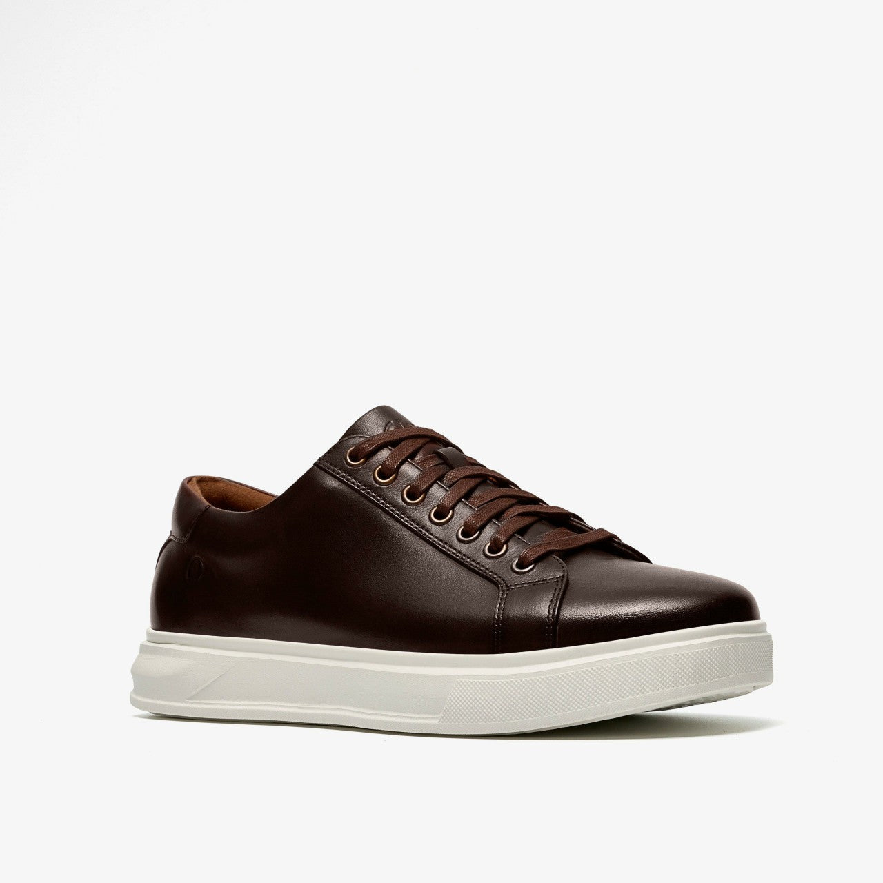 Goswell Tie Brown Leather Clarks Men