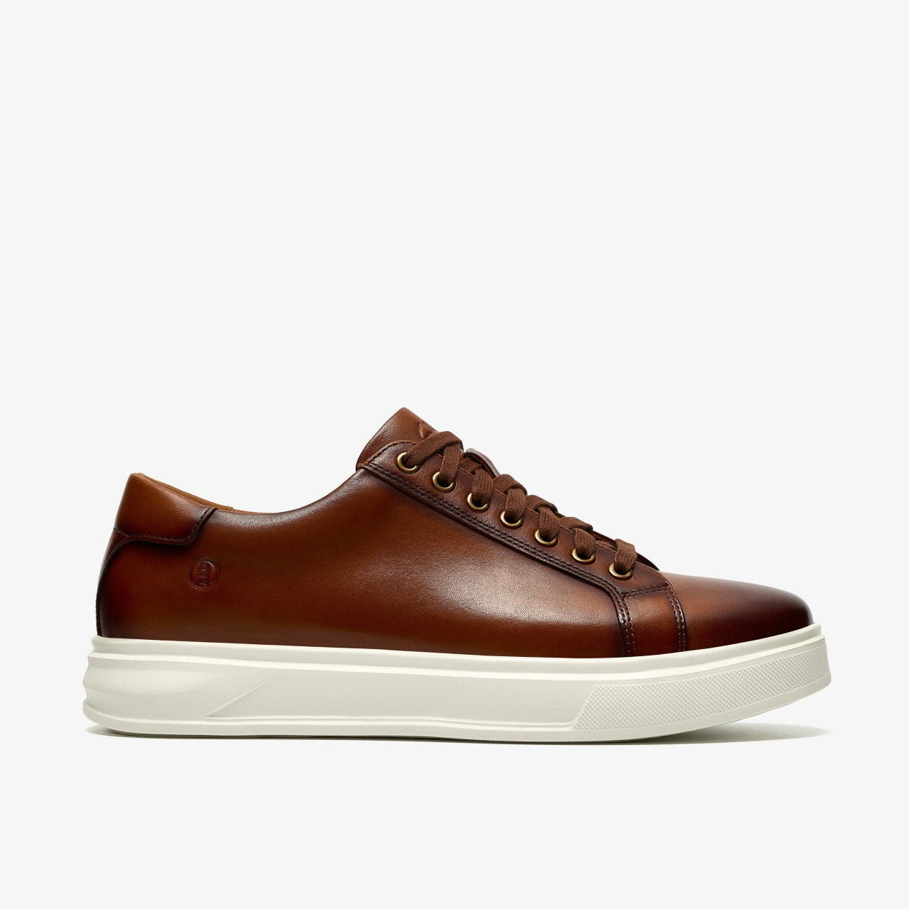 Goswell Tie Tan Leather Clarks Men
