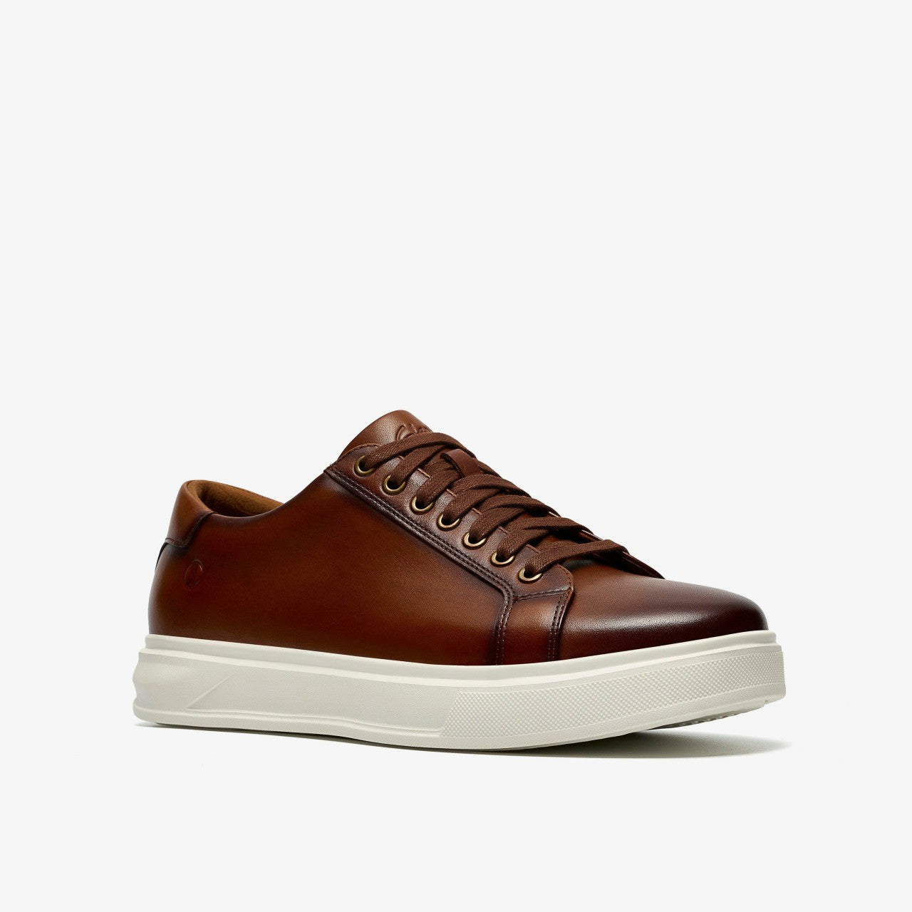 Goswell Tie Tan Leather Clarks Men