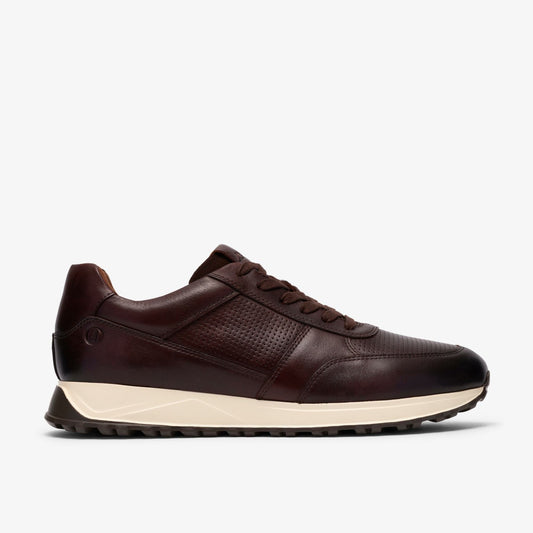 Radwell Tie Brown Leather Clarks Men