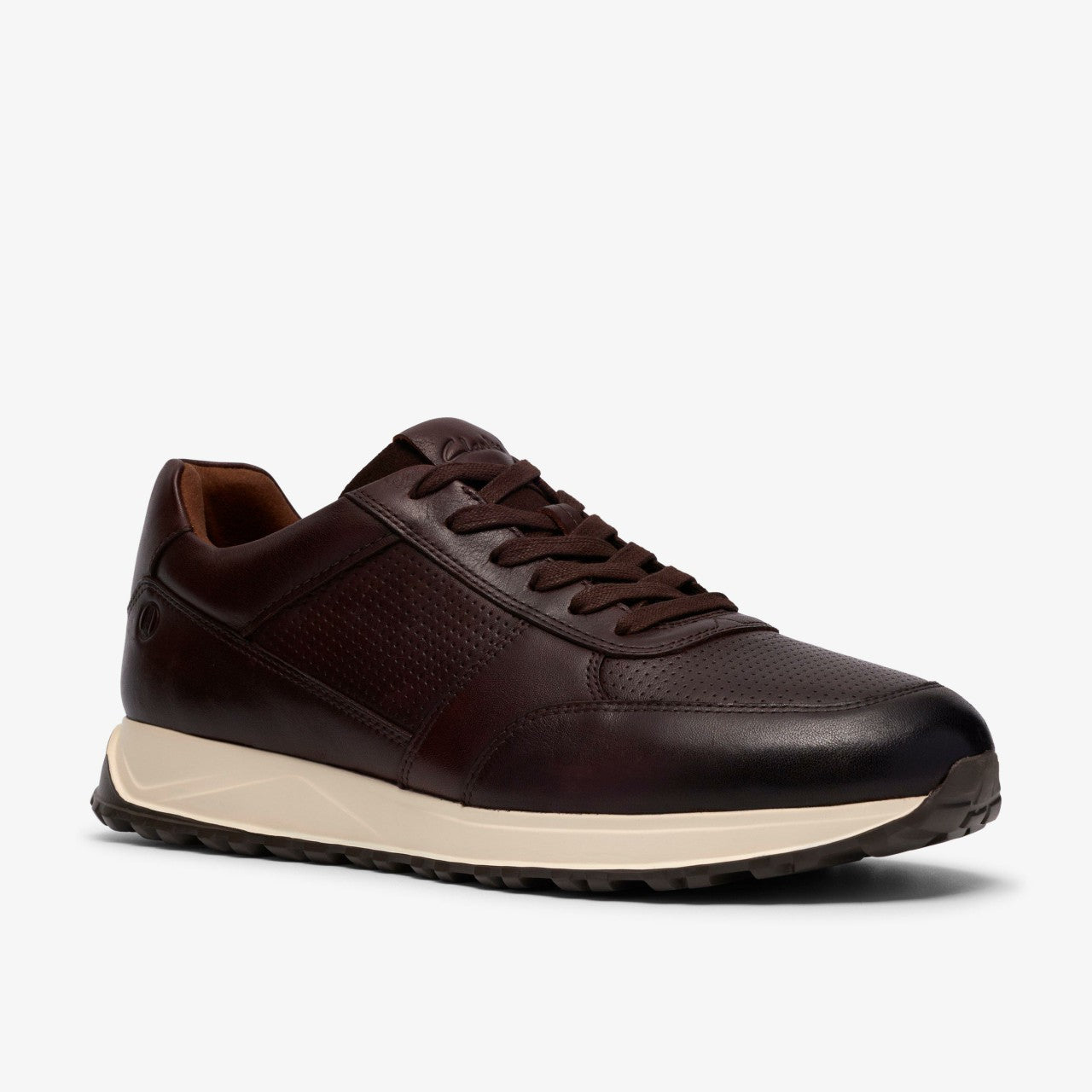 Radwell Tie Brown Leather Clarks Men