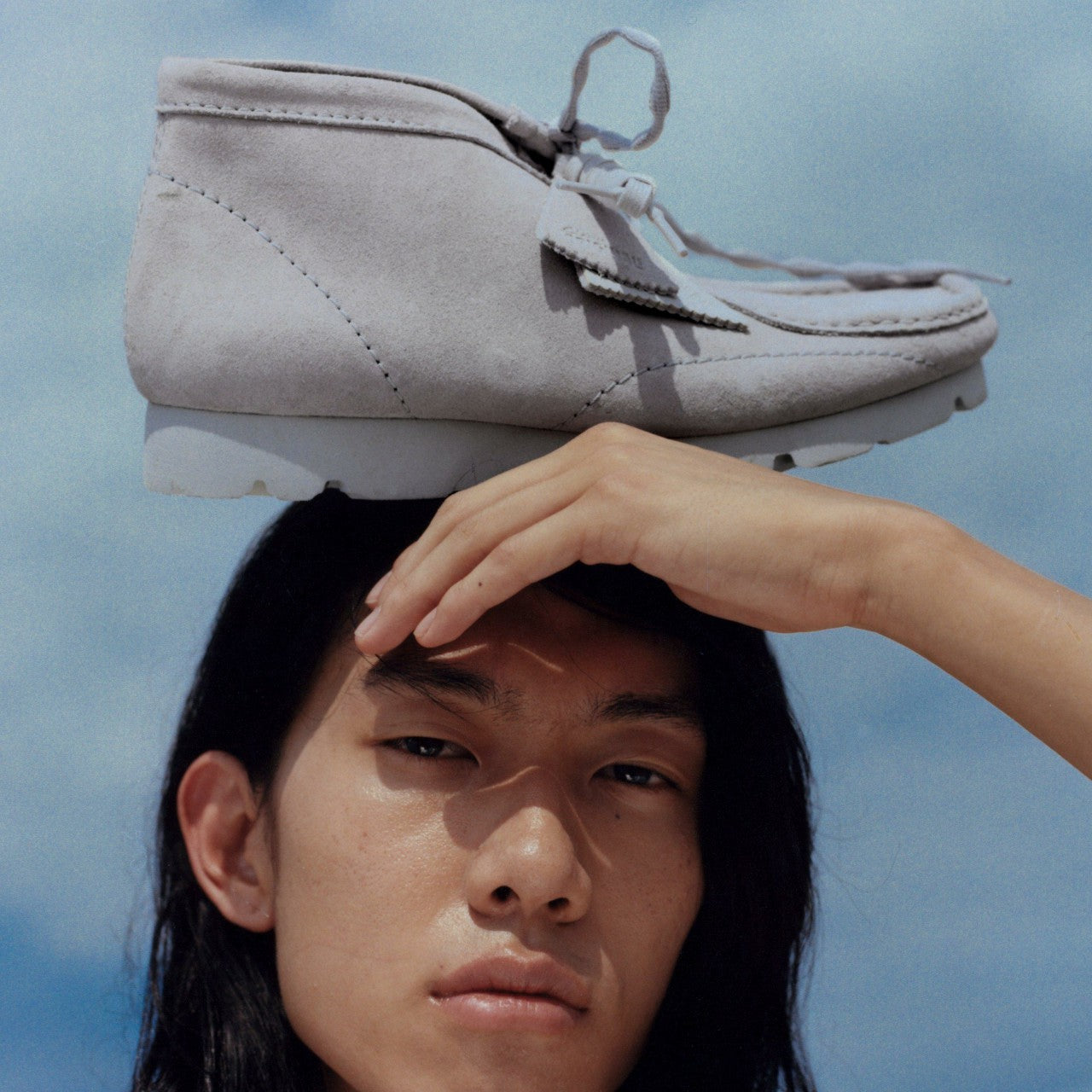 Wallabee Boot PAF Grey/Blue Clarks Men