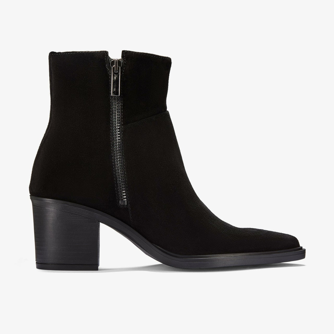 Jesse Zip Black Suede Clarks Women