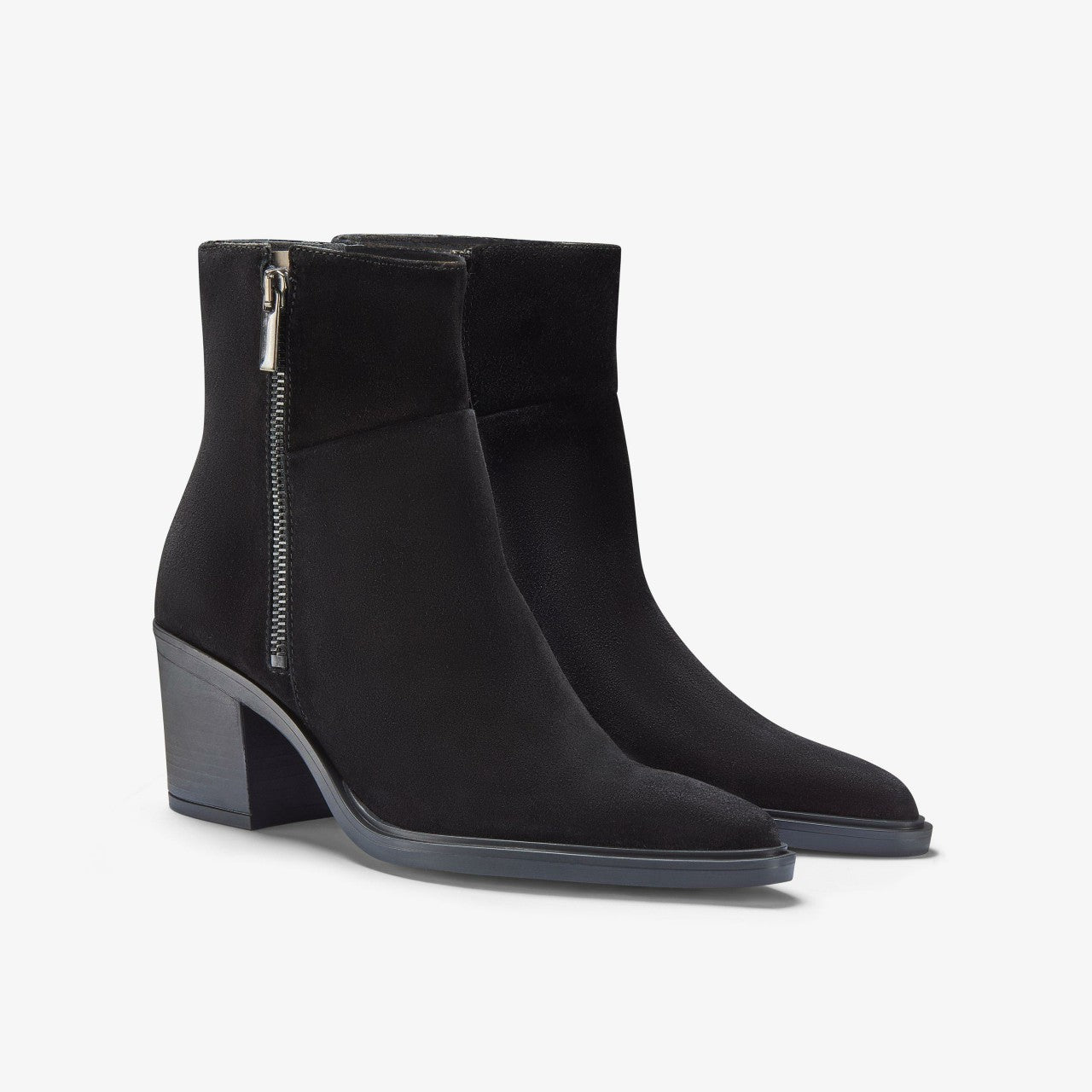 Jesse Zip Black Suede Clarks Women