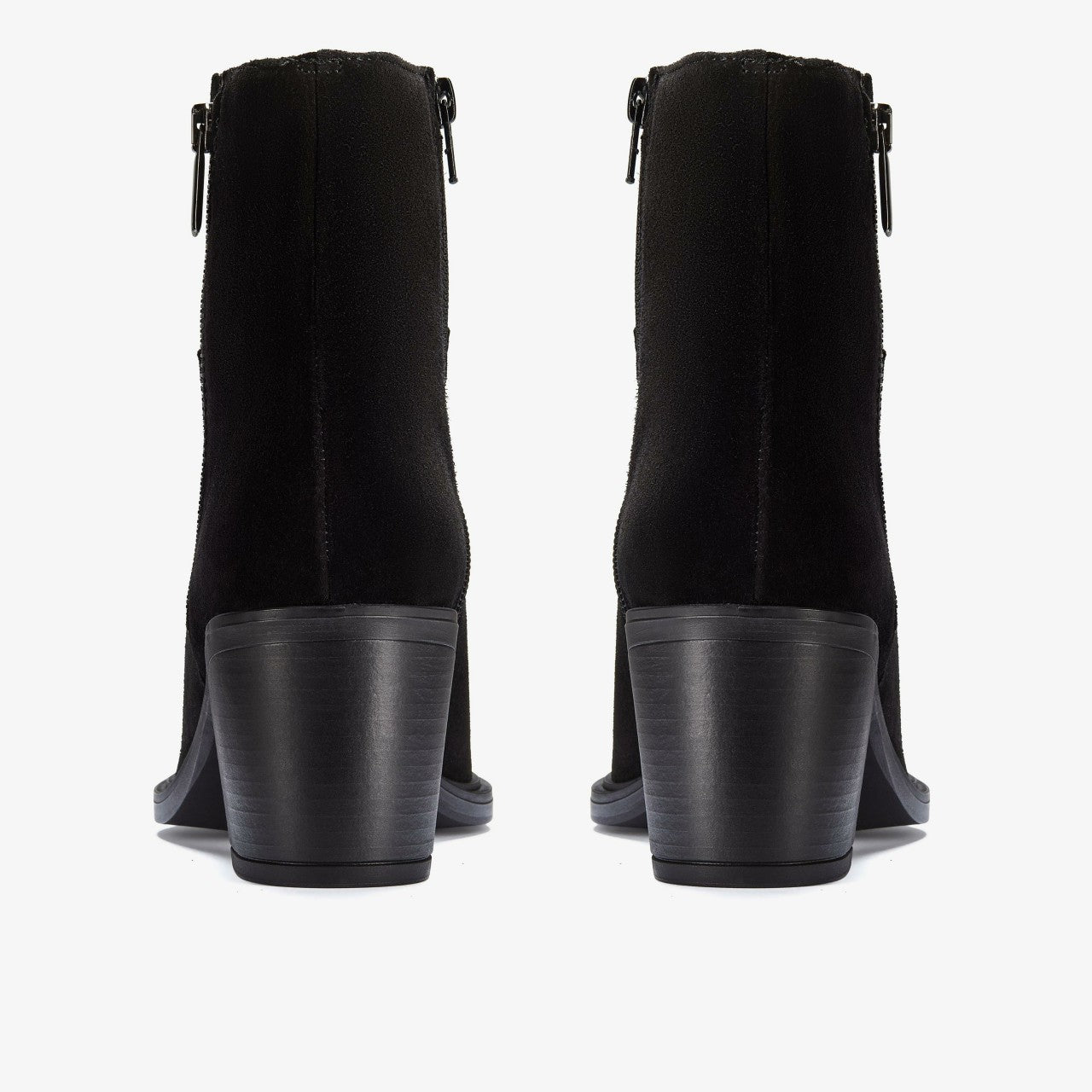 Jesse Zip Black Suede Clarks Women