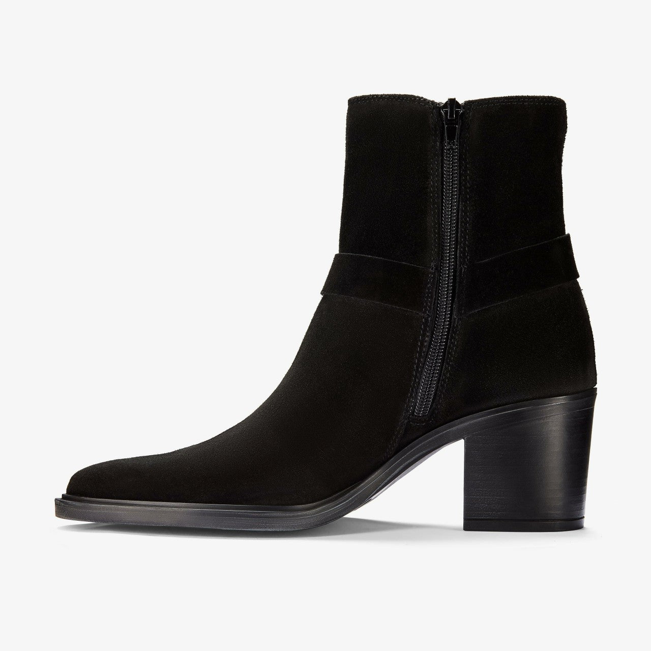 Jesse Buckle Black Suede Clarks Women