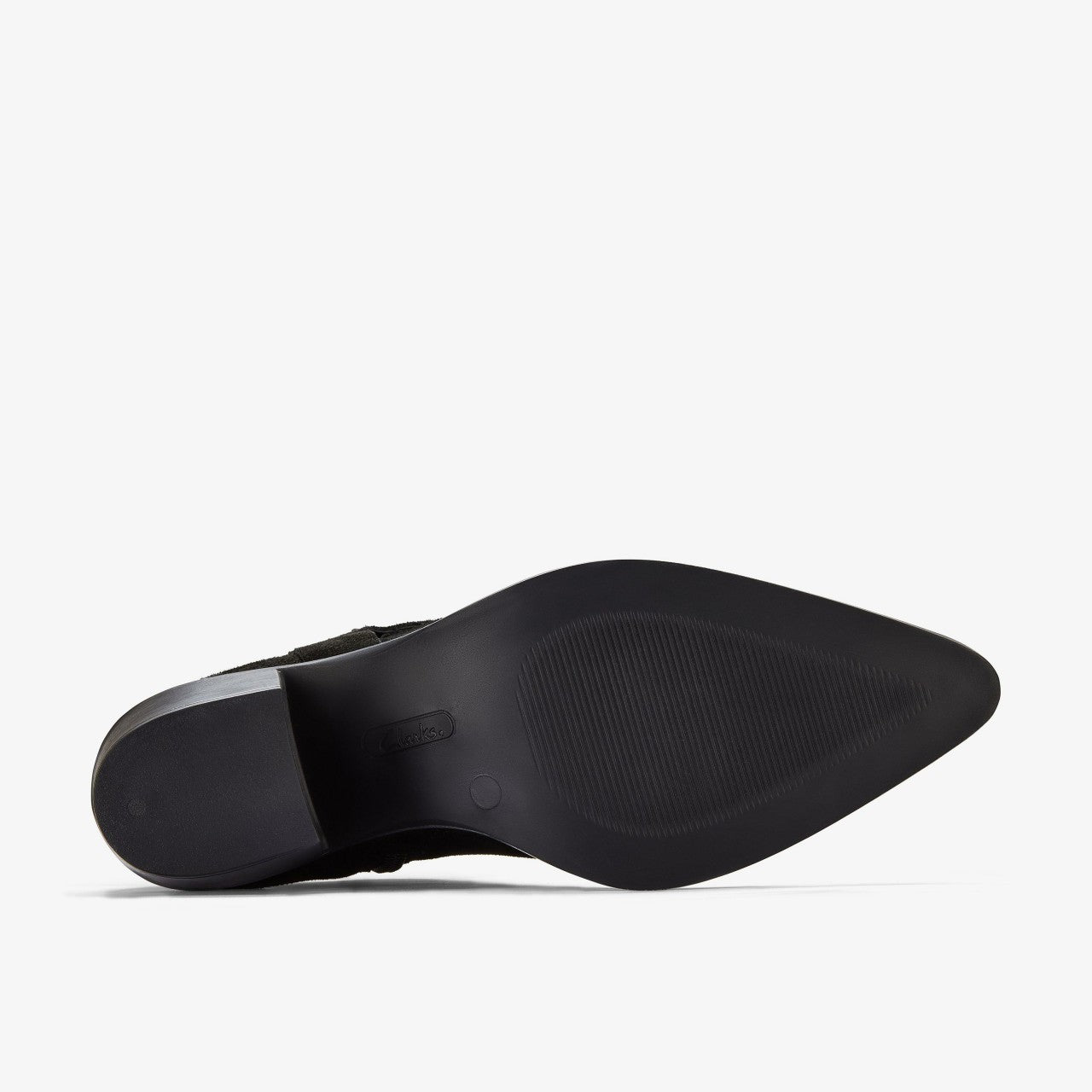 Jesse Buckle Black Suede Clarks Women
