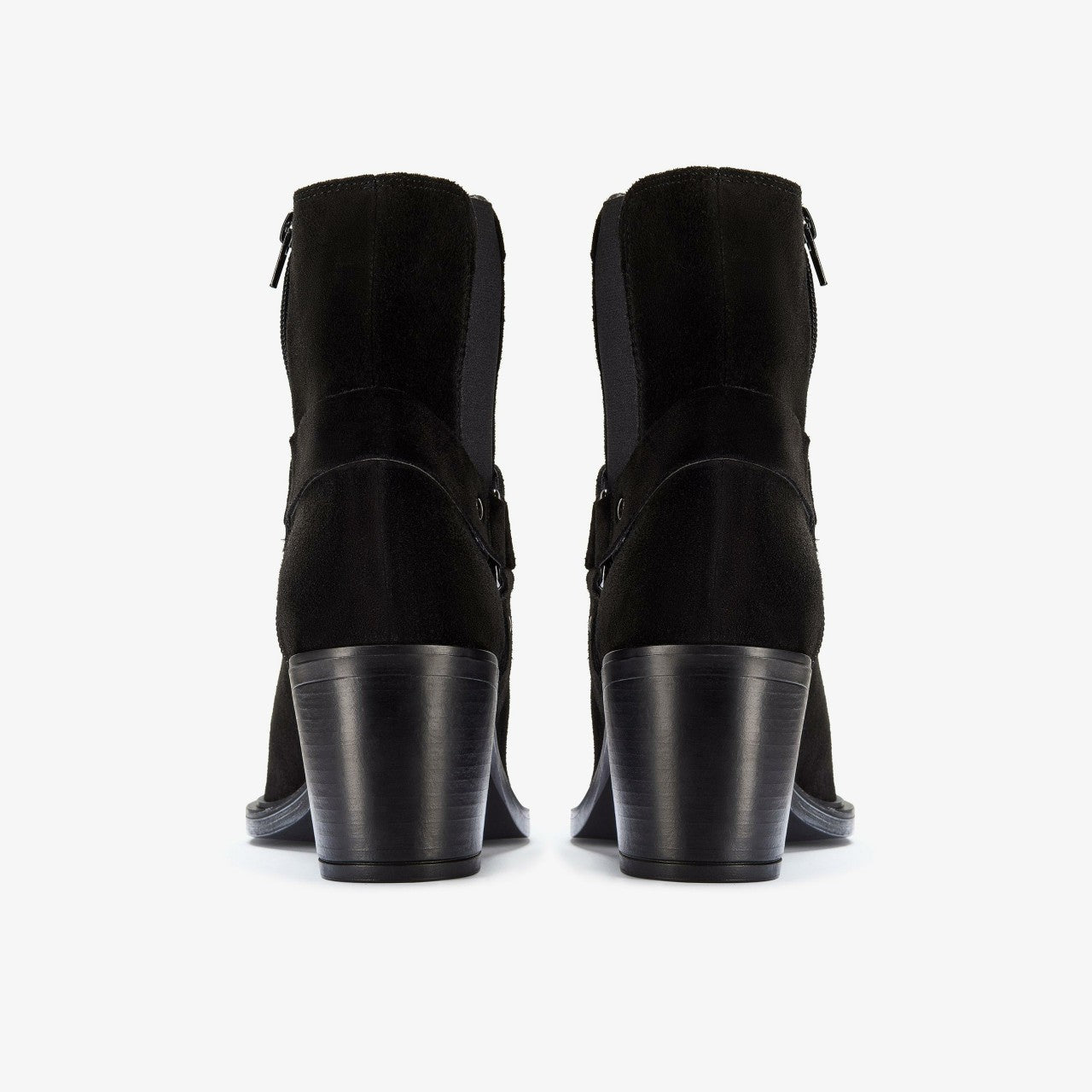 Jesse Buckle Black Suede Clarks Women