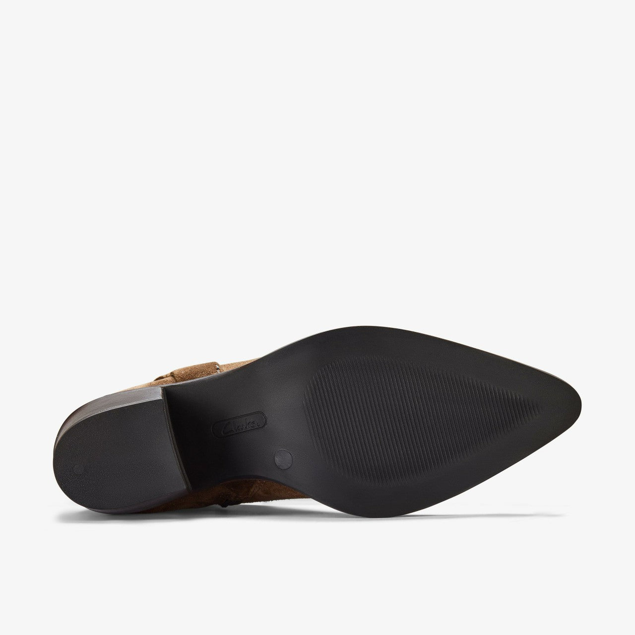 Jesse Buckle Dark Tan Suede Clarks Women