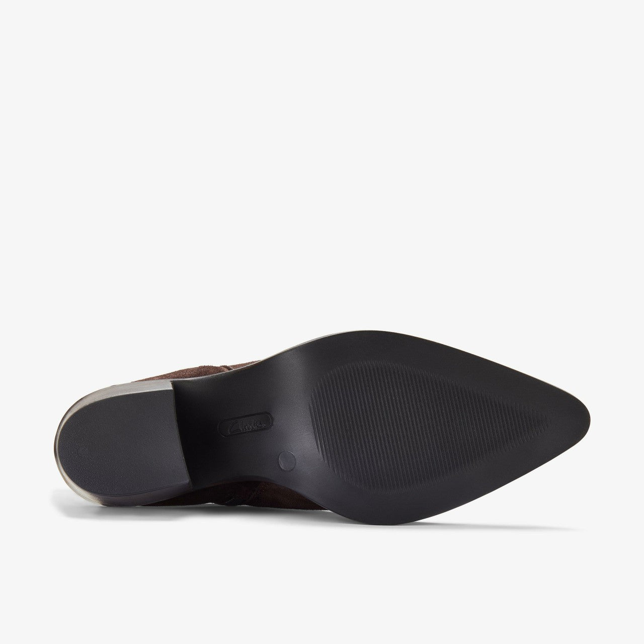 Jesse Zip Dark Brown Suede Clarks Women