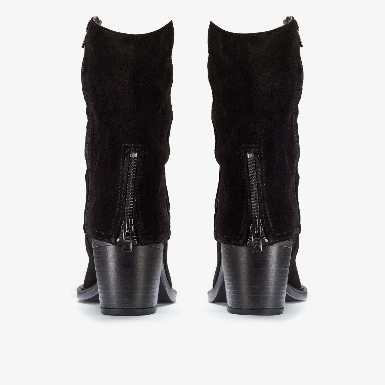 Jesse Mid Black Suede Clarks Women
