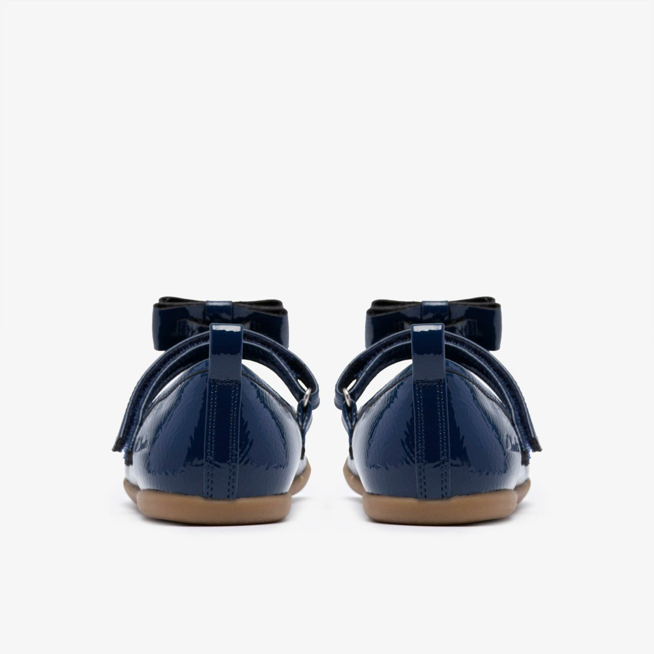 Charm Bow Kid Navy Patent Clarks Kids