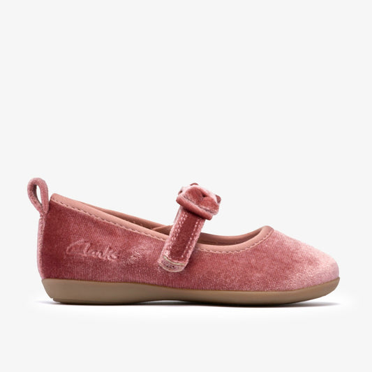 Charm Bow Toddler Dusty Pink Clarks Kids