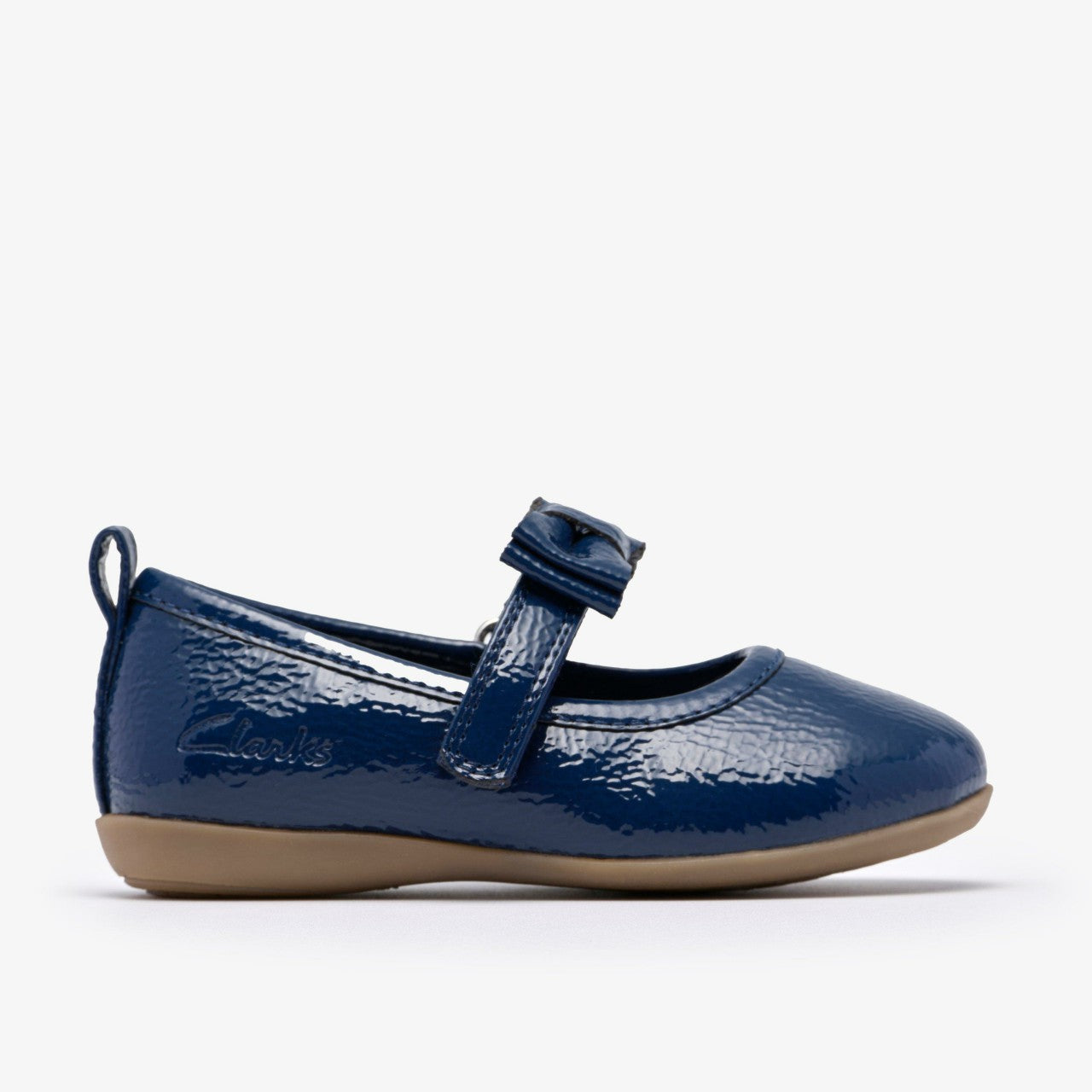 Charm Bow Toddler Navy Patent Clarks Babies|Kids