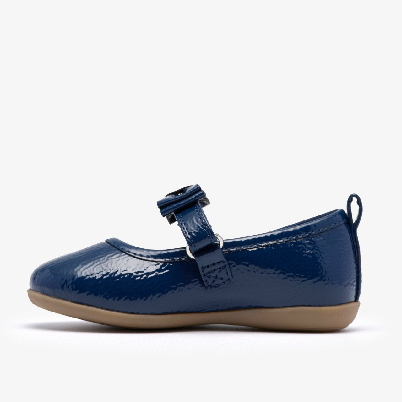 Charm Bow Toddler Navy Patent Clarks Babies|Kids