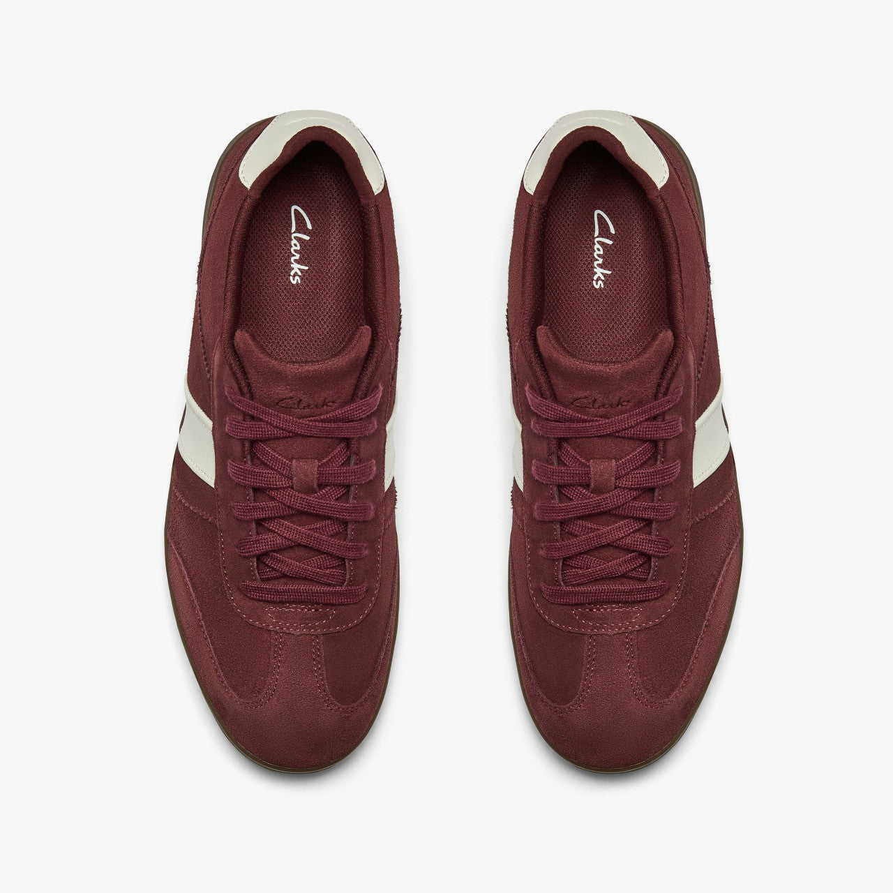 Seco Speed Burgundy Suede Clarks Men