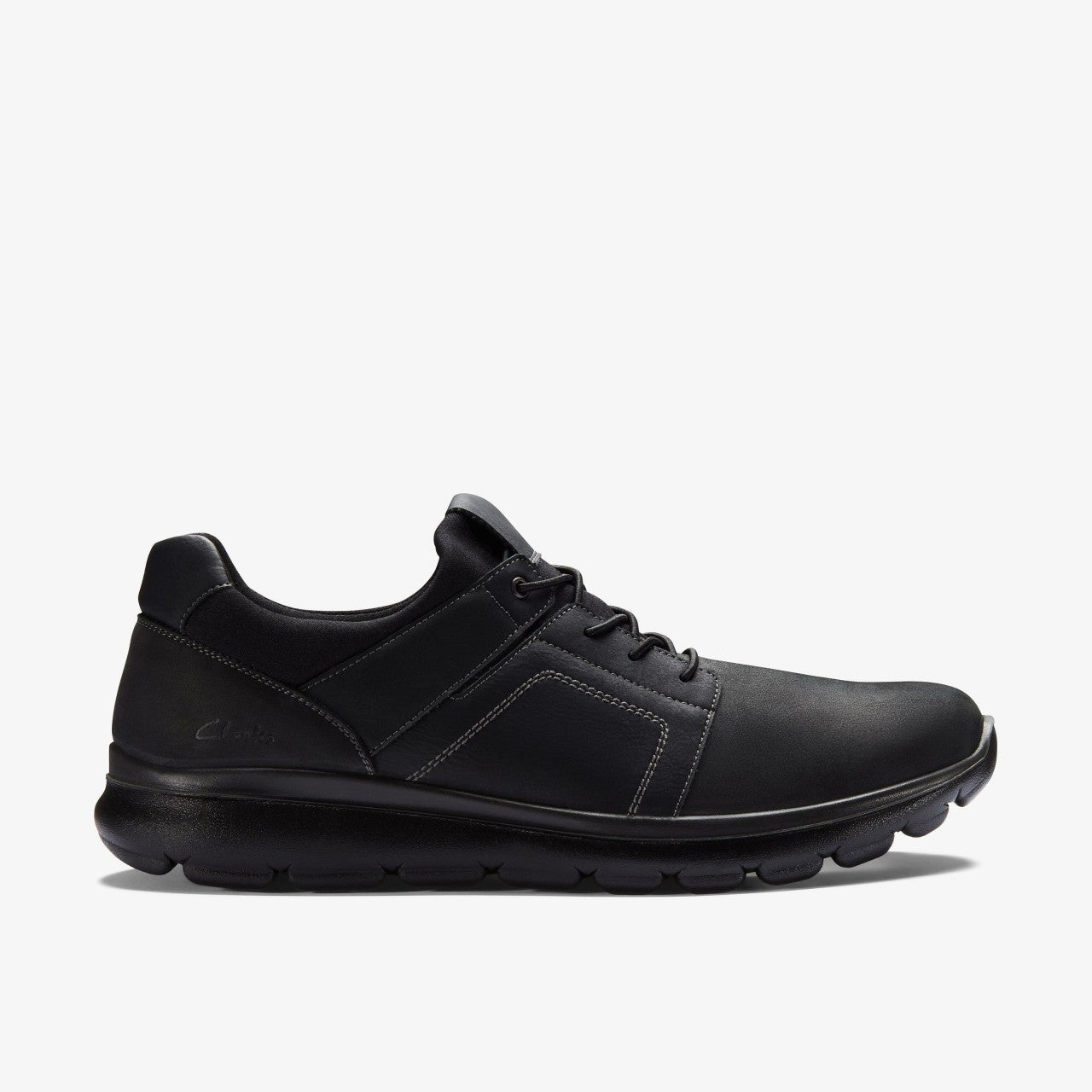 Siena Easy Black Leather Clarks Men