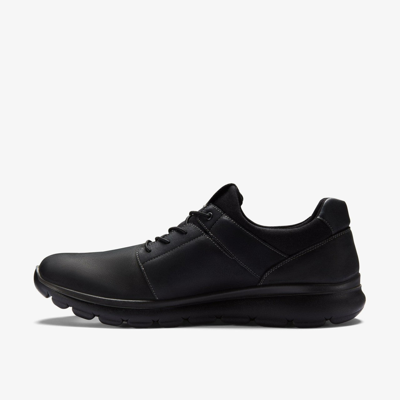 Siena Easy Black Leather Clarks Men