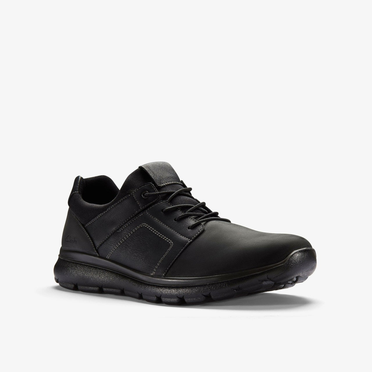Siena Easy Black Leather Clarks Men