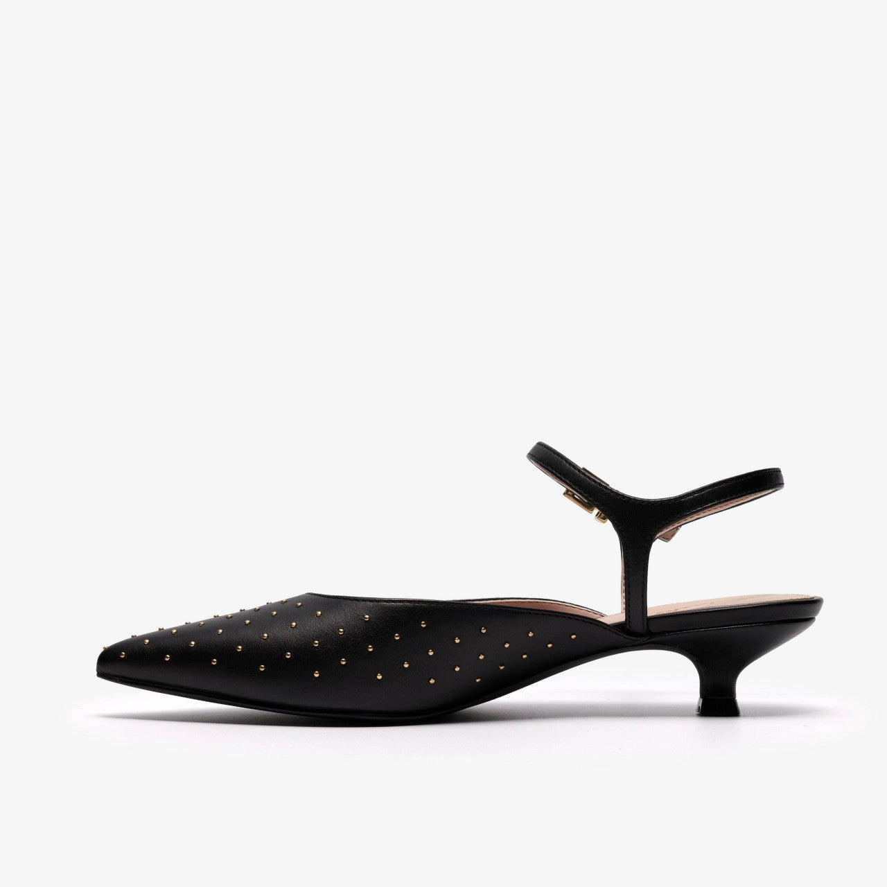 Pisa Stud Black Leather Clarks Women