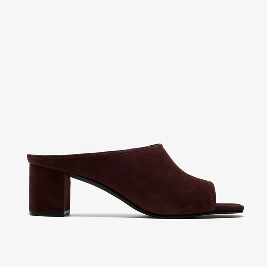 Siray Mule Dark Brown Suede Clarks Women