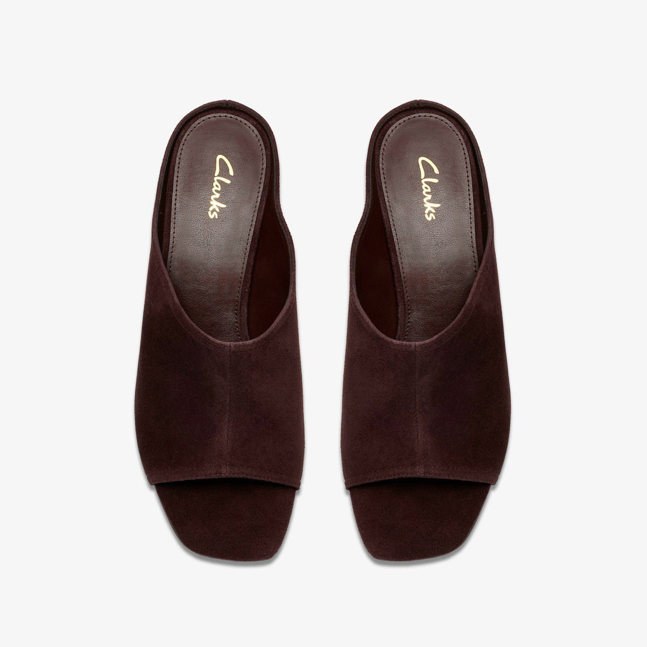 Siray Mule Dark Brown Suede Clarks Women