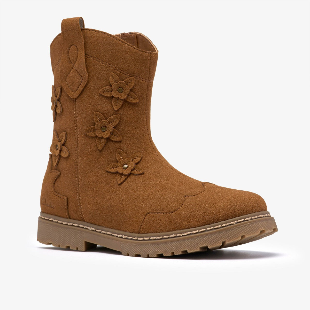 Adelaide Mid Kid Tan Clarks Kids
