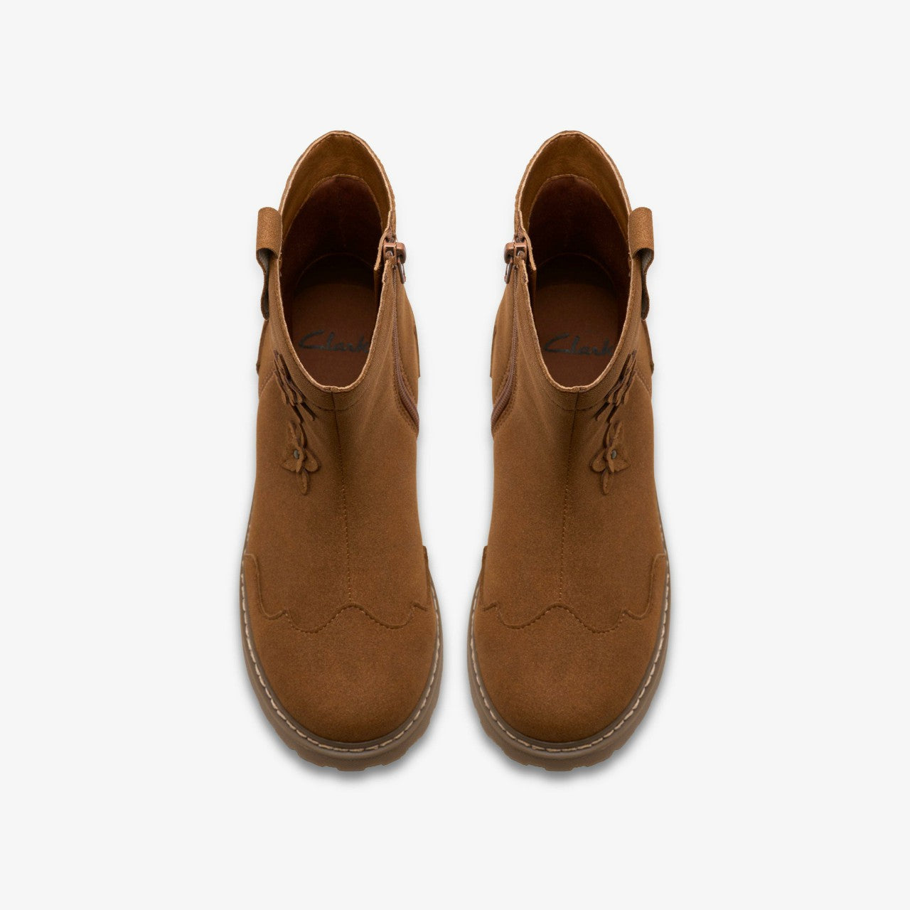 Adelaide Mid Kid Tan Clarks Kids