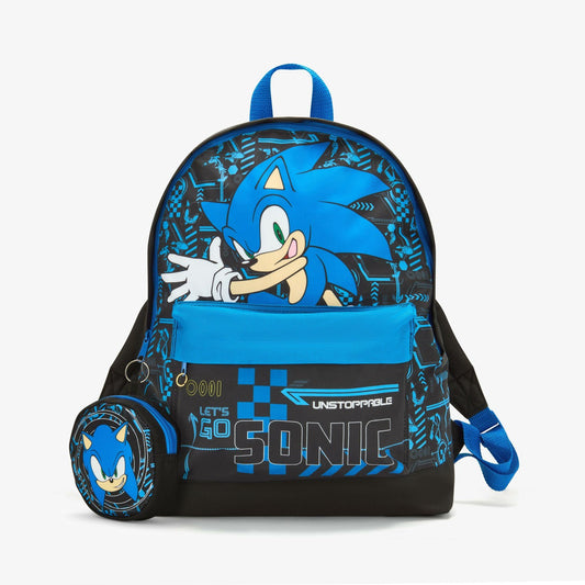 Sonic Play Backpack Black/Blue Clarks Kids