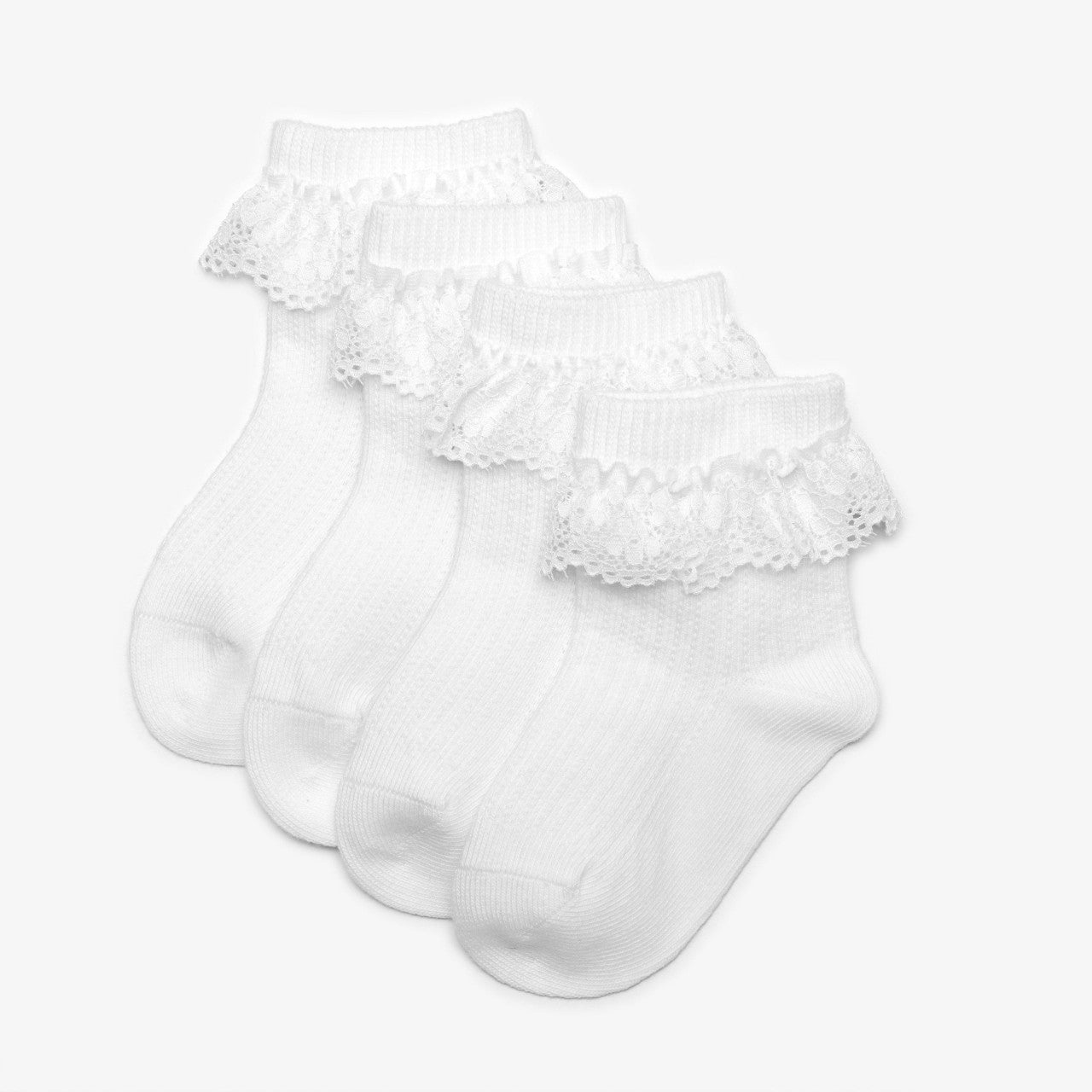 Frilly Socks 4 Pack White 0-6 Months White Clarks Kids