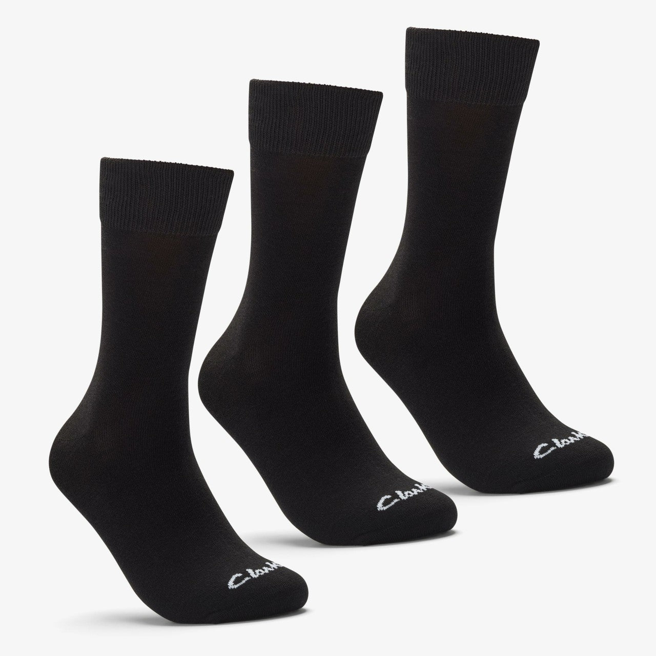 3 Pack Socks Size 6-11 Black Black Clarks Men