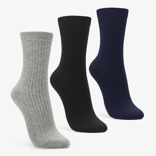 Socks 3 Pack Size 2-8 Mutlicolour Black Multicolour Clarks Women