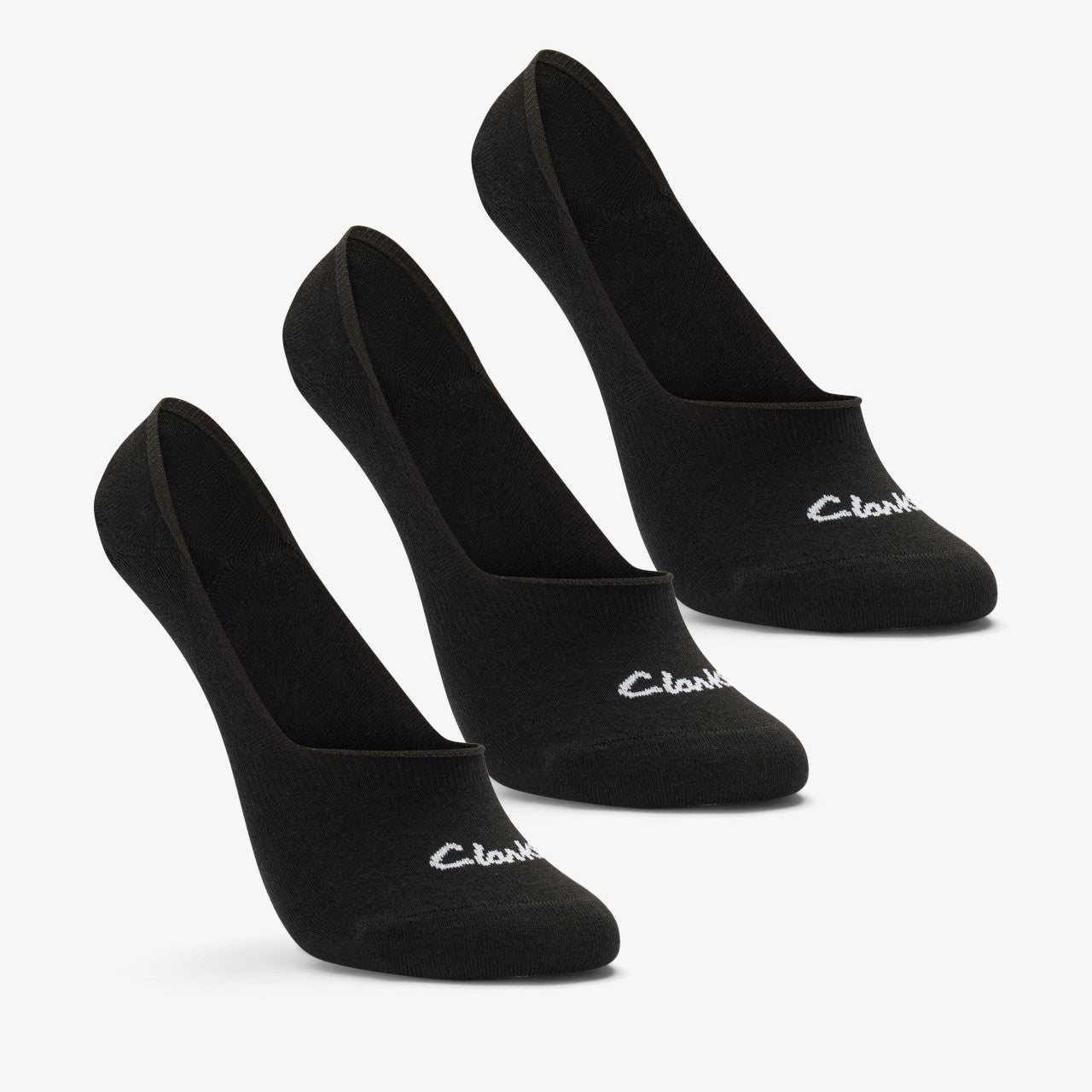 Sock Liners 3 Pack Size 2-8 Black Black Clarks Women