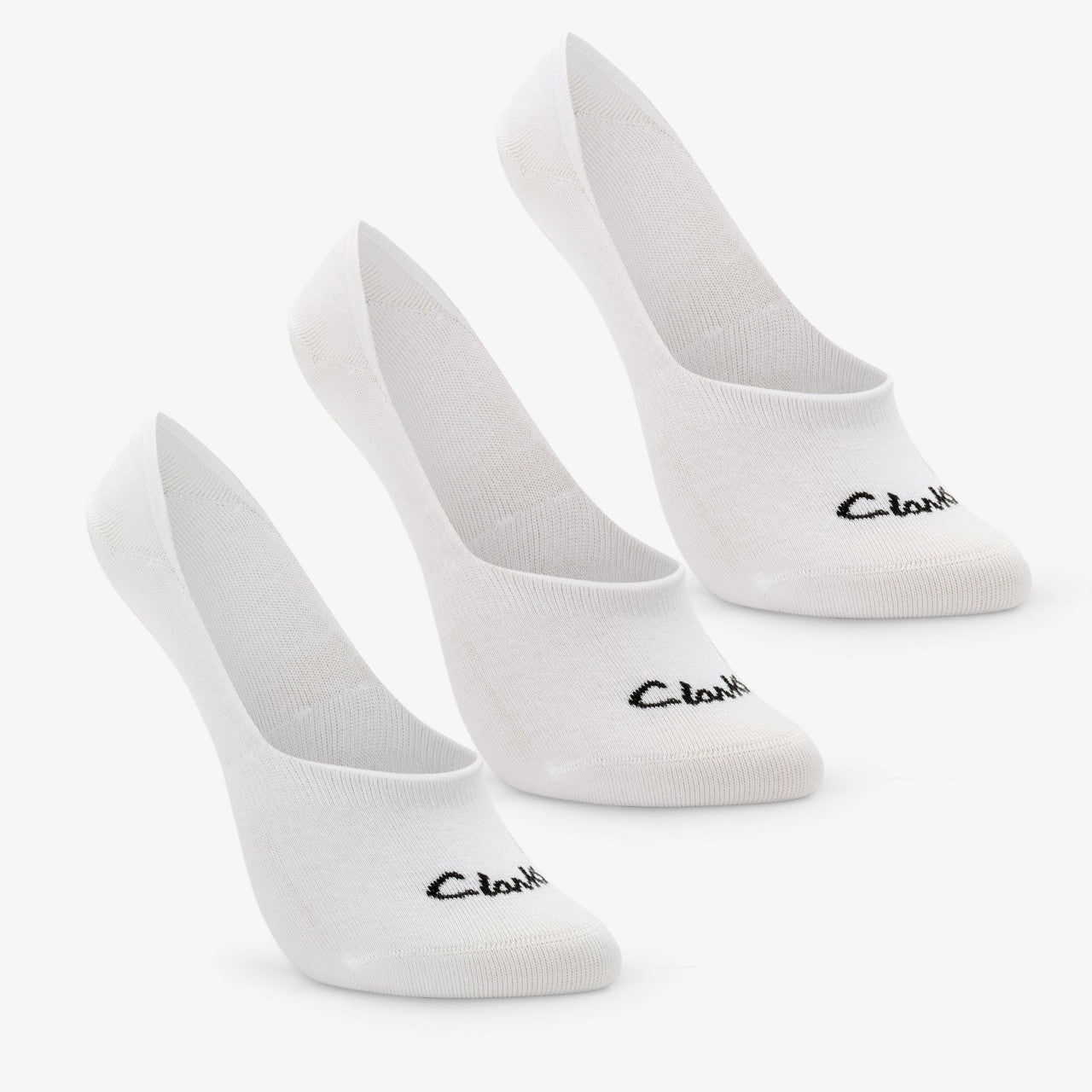 Sock Liners 3 Pack Size 2-8 White Clarks Women