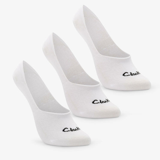 Sock Liners 3 Pack Size 2-8 White Clarks Women